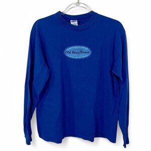 Men’s Old Navy Long Sleeve Shirt Y2K Royal Blue‎ Size S